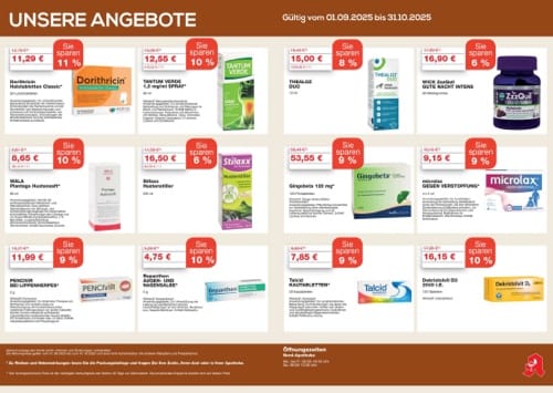 Prospekt Seite 2 mit Angeboten bis Ende Oktober 2025